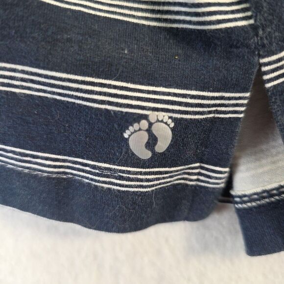 HANG TEN Short Sleeve Knit Dress Women's Size XL Navy Stripe UPF 50+ Beach - Picture 9 of 10